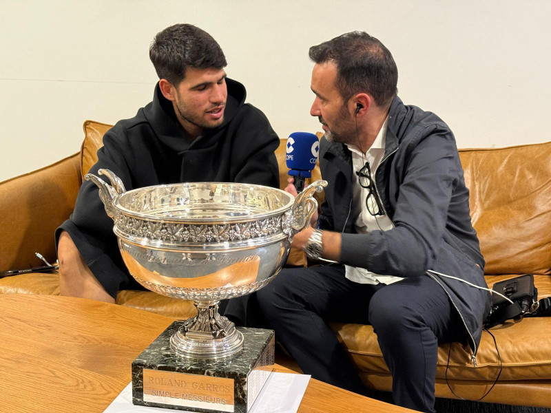 Carlos Alcaraz con Juanma Castaño