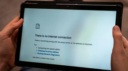 Una tablet sin conexión a internet